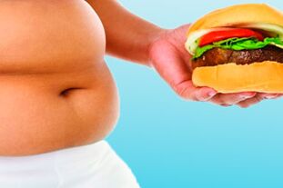 Příčinou hypertenze je obezita a špatná strava. 